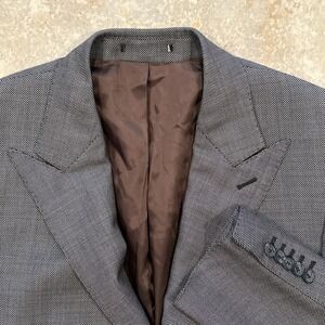 Suitsupply Washington Blazer Mens 40S Grey 3 Button Drago Super 100s Wool Preppy